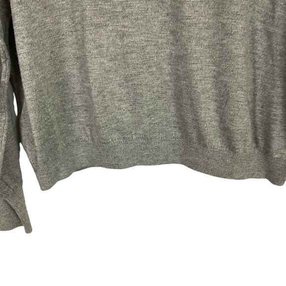 Magaschoni Heather Grey Crewneck Super Soft Drop Sleeve Pullover Sweater sz Med - Picture 4 of 9